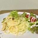 絶品★鳥モモ肉としめじのクリームパスタ